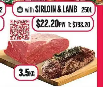 Sirloin & lamb