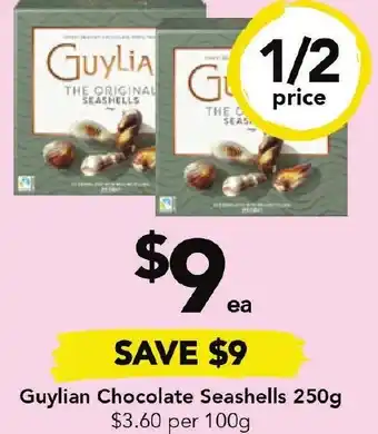 Drakes Guylian Chocolate Seashells 250g offer
