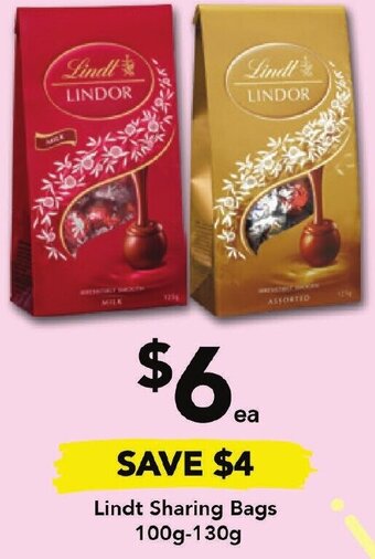 Drakes Lindt Sharing Bags 100g-130g offer
