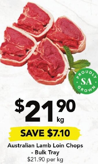 Drakes Australian Lamb Loin Chops offer