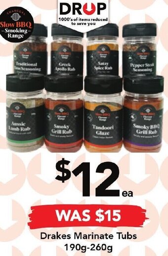Drakes Drakes Marinate Tubs 190g-260g offer