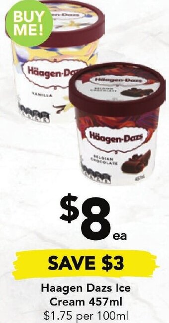 Haagen Dazs Ice Cream 457ml