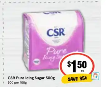 CSR Pure Icing Sugar 500g