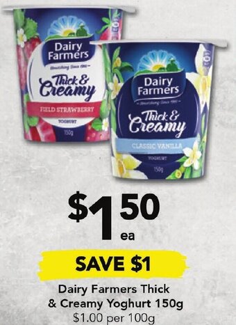 Drakes Dairy Farmers Thick & Creamy Yoghurt 150g offer