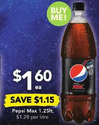 Drakes Pepsi Max 1.25lt offer