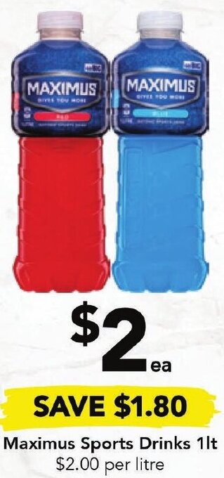 Drakes Maximus Sports Drinks 1lt offer