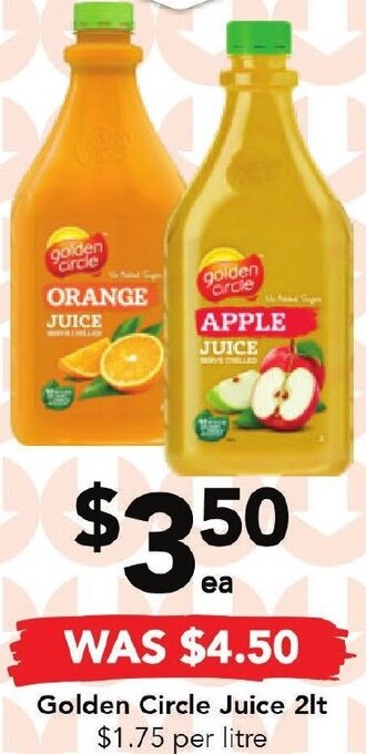 Golden Circle Juice 2lt