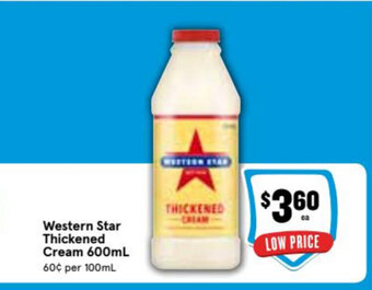 Ritchies Western Star Thickened Cream 600mL offer