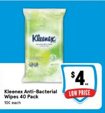 Ritchies Kleenex Anti-bacterial Wipes 40 Pack offer