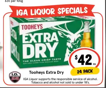 Ritchies Tooheys Extra Dry 24 pack offer