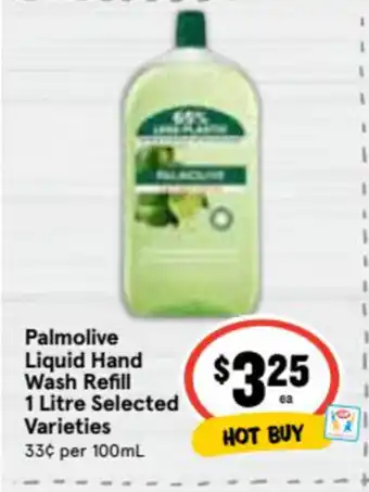 Ritchies Palmolive Liquid Hand Wash Refill 1 Litre Selected Varieties offer