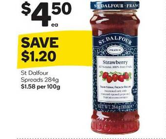Woolworths St dalfour spreads offer