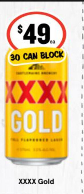 Ritchies XXXX Gold offer