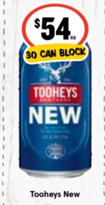 Ritchies Tooheys New 30 Can Block offer