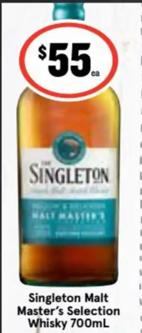 Ritchies Singleton Malt Master's Selection Whisky 700mL offer