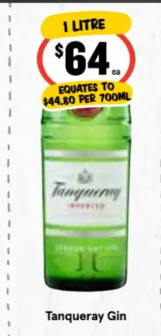 Ritchies Tanquerray Gin 1Litre offer