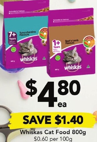 Drakes Whiskas Cat Food 800g offer