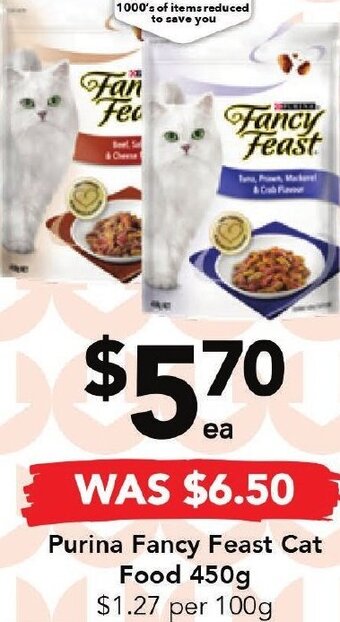 Drakes Purina Fancy Feast Cat Food 450g offer