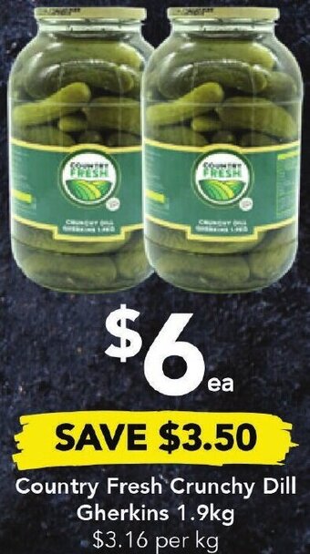 Drakes Country Fresh Crunchy Dill Gherkins 1.9kg offer