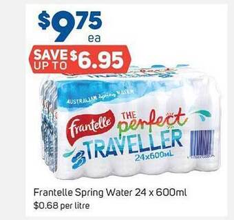 Foodland Frantelle spring water offer