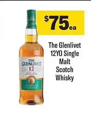 Liquorland The glenlivet 12yo single malt scotch whisky offer
