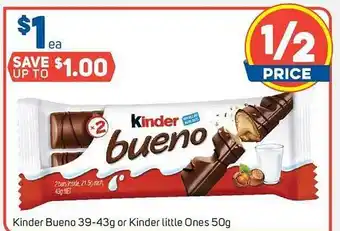 Foodland Kinder bueno or kinder little ones offer