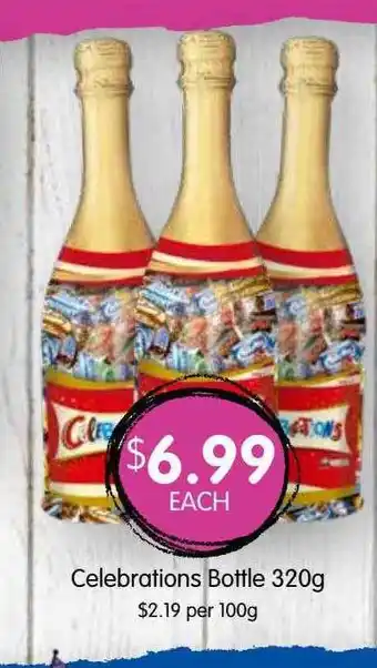 Spudshed Celebrations bottle offer