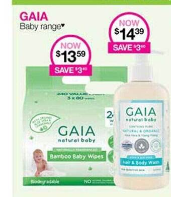 Priceline Gaia baby range offer