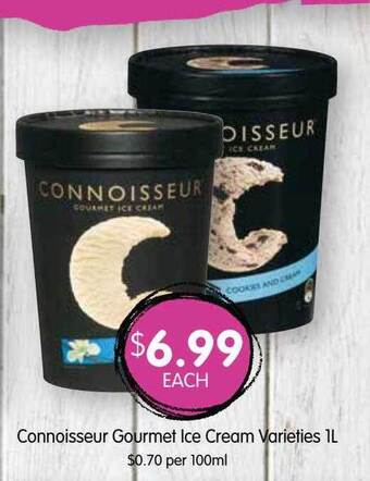 Spudshed Connoisseur gourmet ice cream offer