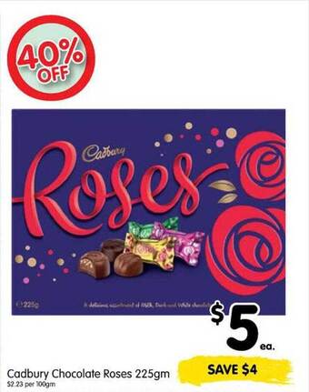 Spar Cadbury chocolate roses offer