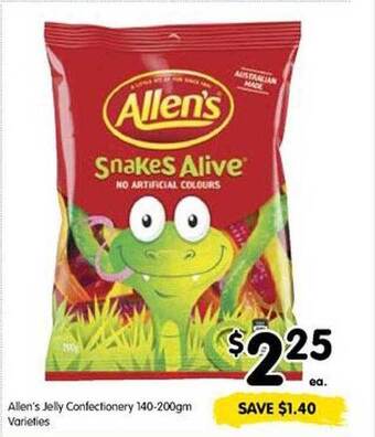 Spar Allen's jelly confectionery offer