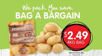 Spudshed Washed potatoes offer