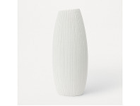 Kmart Tall Textured Ceramic Vase - White offer