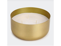 Kmart Brass Look Triple Wick Fragrant Candle offer