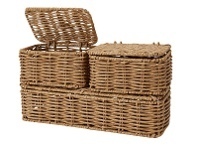 Kmart Set of 3 Rattan Look Storage Boxes offer
