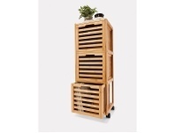 Kmart Slatted Bamboo 3 Drawers on Wheels offer