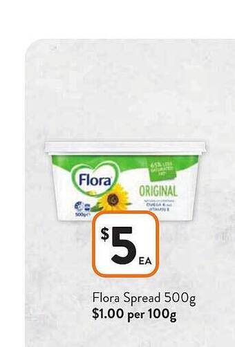 Foodworks Flora spread offer