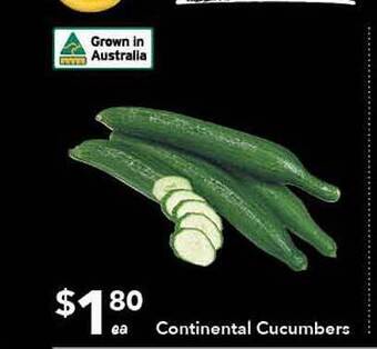 Continental cucumbers