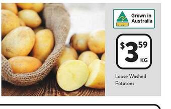Foodworks Loose washed potatoes offer