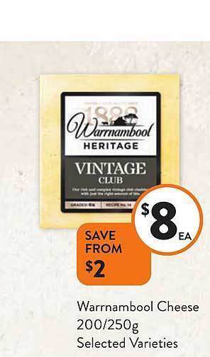 Foodworks Warrnambool cheese offer