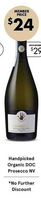 Vintage Cellars Handpicked organic doc prosecco nv offer