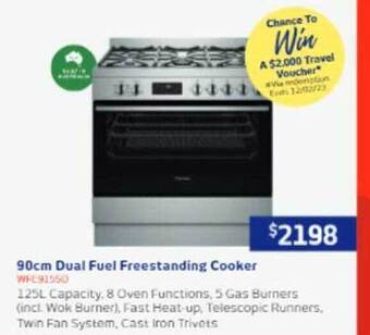 Retravision 90cm dual fuel freestanding cooker offer