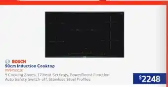 Retravision Bosch 90cm induction cooktop offer