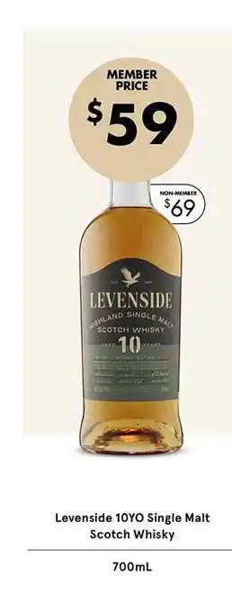 Vintage Cellars Levenside 10yo single malt schotch whisky offer
