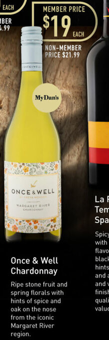 Dan Murphy's Once & Well Chardonnay offer