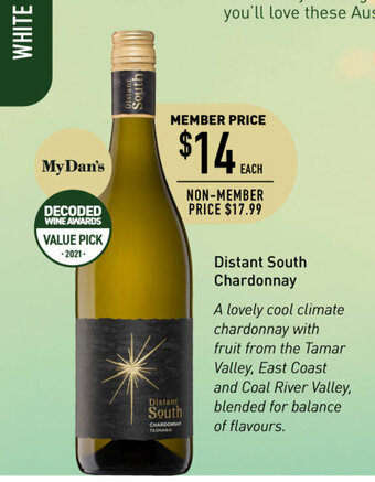 Dan Murphy's Distant South Chardonnay offer