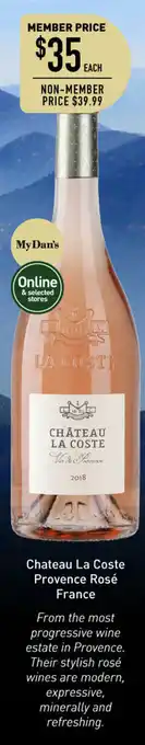 Dan Murphy's Chateau La Coste Provence Rose France offer