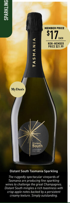 Dan Murphy's Distant South Tasmania Sparkling offer