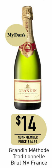 Dan Murphy's Grandin Methode Traditionnelle Brut NV France offer