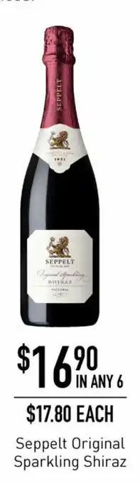 Dan Murphy's Seppelt Original Sparkling Shiraz offer